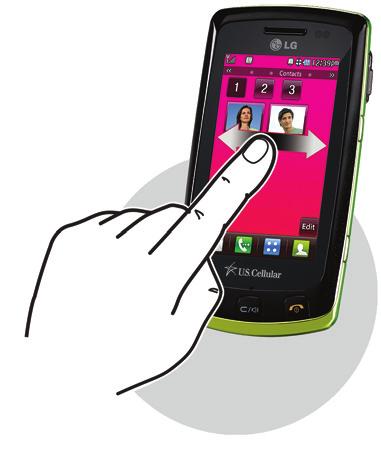 0 touch screen. Navigate the Home Screens 1. Use the tip of your finger to access features on your phone.