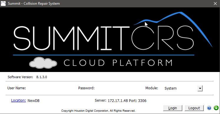 Getting Started 1) Double Click on the Summit CRS Icon to launch the program 2) Summit CRS login screen will pop up. There you will log in with your user name and password.