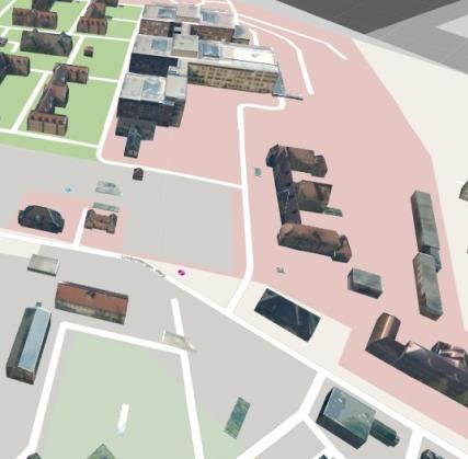 the old and new 3D city model.