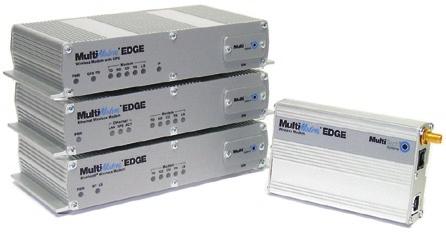 MultiModem External Wireless Modem EDGE Benefits Up to 3X faster than GPRS modems RS-232, USB, Bluetooth and Ethernet interfaces 12-channel GPS functionality Carrier approved The MultiModem EDGE