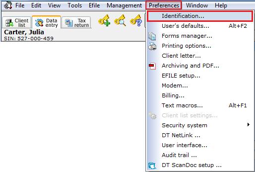 PREFERENCES MENU The Preferences menu is the place where you can setup DT Max to perform automatic tasks for you.