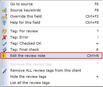 Once one or more review notes are no longer required, you may