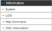 devices network status. LOG: The log is a log of all the movements that have occurred in the device.