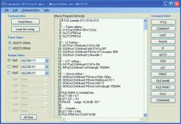 saving results. STEP 1 Create MACRO for an application on AQ2200 Macro editor.