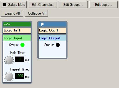 5 Add a Digital Logic Output into the system, as shown in the following example where the output is labeled as Logic Out