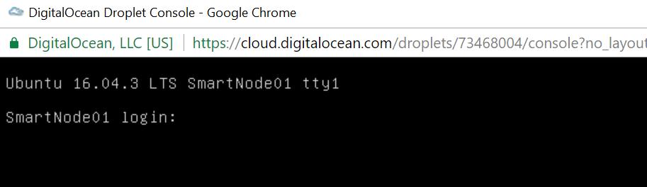 10. Check your email account for an email from Digital Ocean which will contain the root password. 11. Back on the Digital Ocean page in your Internet Browser.