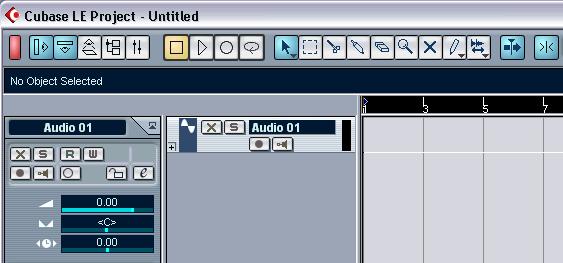 A submenu appears, listing the various types of tracks available in Cubase