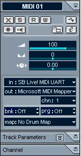 Transposing the MIDI track Let s try transposing the MIDI track, using Track Parameters in the Inspector: 1. Make sure that the Inspector button on the toolbar is lit. 2.
