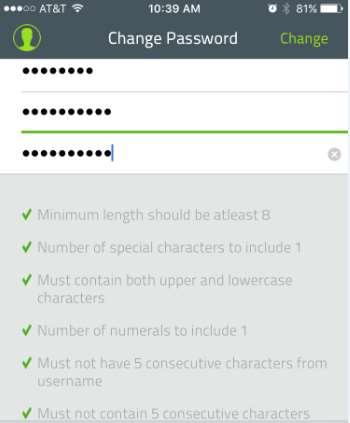 Password must be changed before logging on the first time.