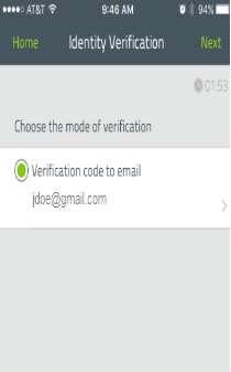 4. Mark the option for Verification code to email 5.