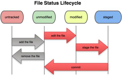 Figure 2: Files go through the following stages as you work on them.