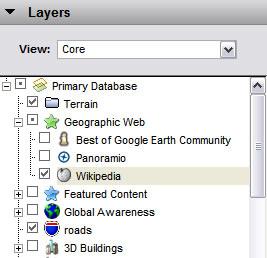 Google Earth User Guide Table of Contents Introduction Finding Places and Directions Using Layers The Layers feature in Google Earth provides a variety of data points of geographic interest that you