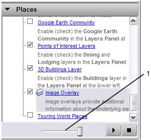 Google Earth, email the view instead. For details on emailing overlays, see Emailing Places Data.