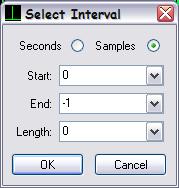 Click on the first sample in the impulse response window. The status bar of this window should now display a position and length of 0.