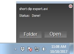 Ocularis Viewer User Manual Exporting Figure 8 Export Complete Notification You may also