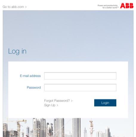 Sign in with your ABB email address and