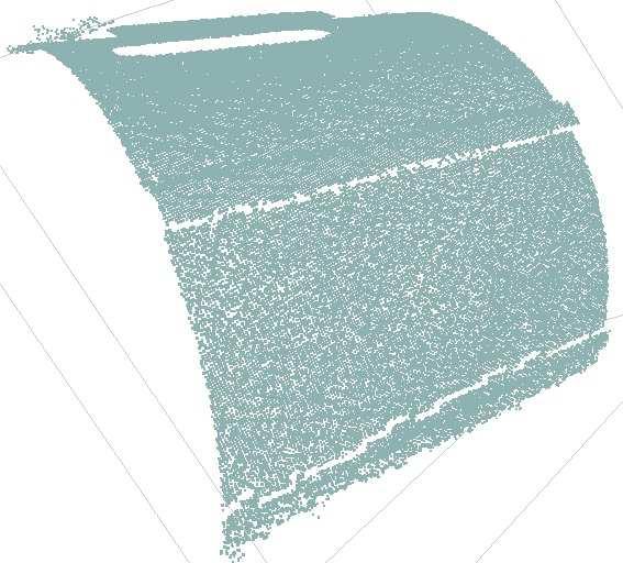 3D point cloud of the
