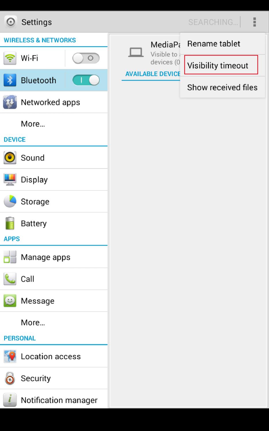 6 Device connection and data sharing 6.6 Can I share.apk files via Bluetooth? Yes. In File Manager, touch and hold the.