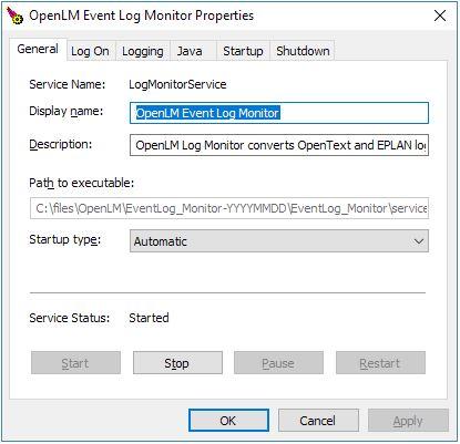 EventLog Monitor Tool Setup 5 Figure 2: Java alternative installation Success. L.Click [OK] to accept the changes and close the OpenLM Event Log Monitoring Properties screen. Skip to Step #8. 7.