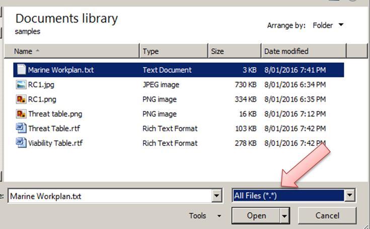 settings The Workplan data can also be opened from within Excel use File,