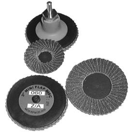 FLAP DISCS - QUICK CHANGE www.abrasiveproducts.net KASCO mini flap discs are ideal for light grinding and finishing in one operation. Excellent for weld removal and blending.