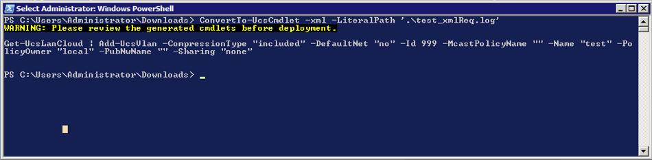 You can display a list of the cmdlets from within PowerShell by using the command Get-Command Module Cisco.UcsManager.
