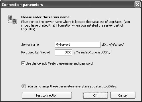 Installation Guide 8 After having entered your server parameters, click OK to continue. Then the installation program tests the connection to the server using parameters you entered.
