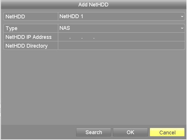 Unclick the checkbox for Enable HDD Sleeping and the HDDs will work continuously. 10.2 Managing Network HDD Purpose: You can add the allocated NAS or IP SAN disk and use it as a network HDD.