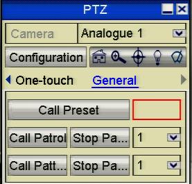 If no mouse is connected, the PTZ icon appears in the lower-left corner of the window, indicating that this camera is in PTZ control mode. Figure 4.3.