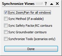 Under the Document Viewer pane, select Synchronize Views. Select the Sync Zoom/Pan for all windows checkbox. Select Done.