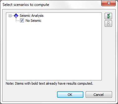 Compute Before you analyze your model, save it as a file called Seismic Tutorial.slmd. Select: File Save Use the Save As dialog to save the file. You are now ready to run the analysis.