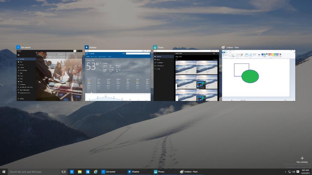 9 Exploring Windows 10 Task View Many users know that you can press ALT+TAB to switch between running apps.