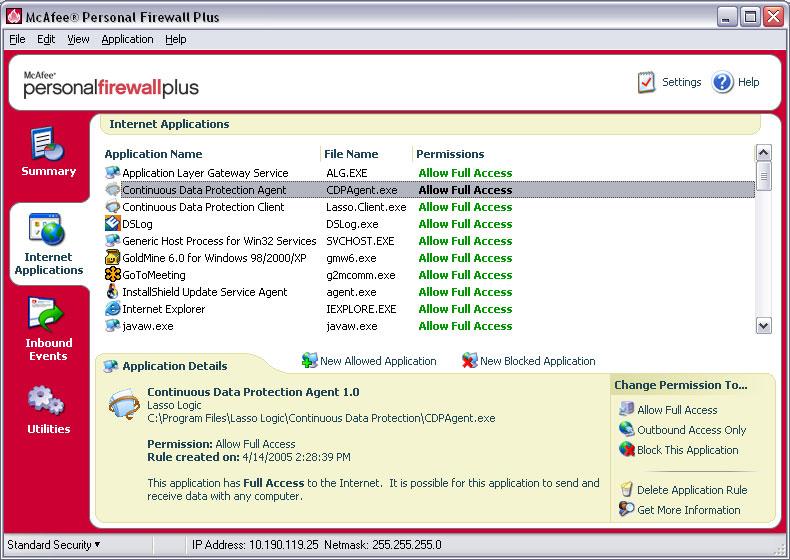 You can also manually add CDPAgent.exe and Lasso.Client.exe to the Allowed Applications list.