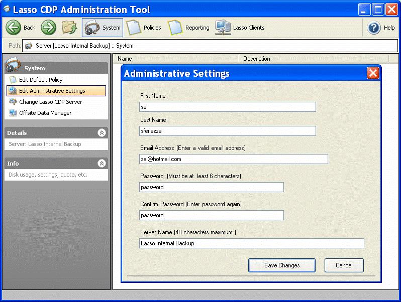 4 Lasso CDP Administration Tool Configuration 4.1 