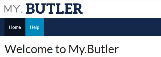Other Resources My.Butler Help On the main log in page my.butler.