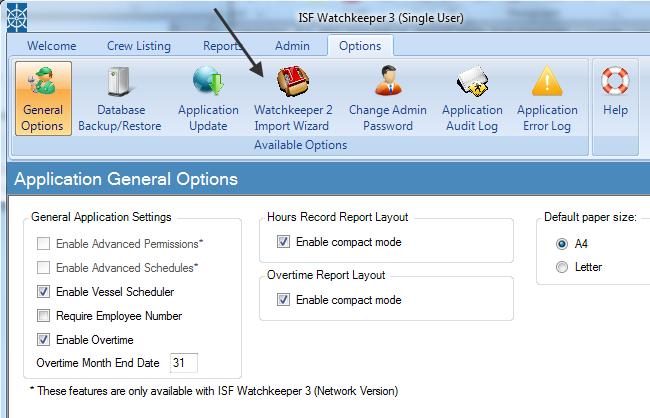 Appendix 1 Importing from previous versions of Watchkeeper It is possible to import your crew s historical records from Watchkeeper 2.