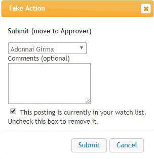 The box Add this posting to your watchlist will be automatically checked.