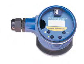 Transmitters EchoTouch IS Ultrasonic Transmitter TM APPLICATION CSA approved intrinsically safe for use in hazardous locations, the two-wire ultrasonic transmitter provides non-contact level
