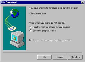 Figure 63. File Download Ensure that Run the program from its current location is selected. 7.