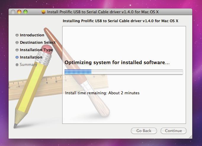 8. Click Restart to finish installing the driver and reboot your Mac. 9.