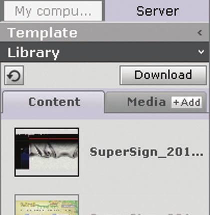 56 SuperSign Server 3 Click the [Download] button. 4 When the Download pop-up appears, click the [OK] button.