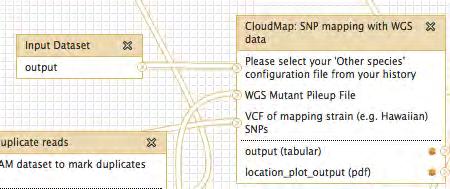 6) Connect the Other species input dataset to the CloudMap