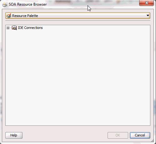 Figure 4 79 Select the MDS Repository in SOA Resource Browser 4. Click OK.