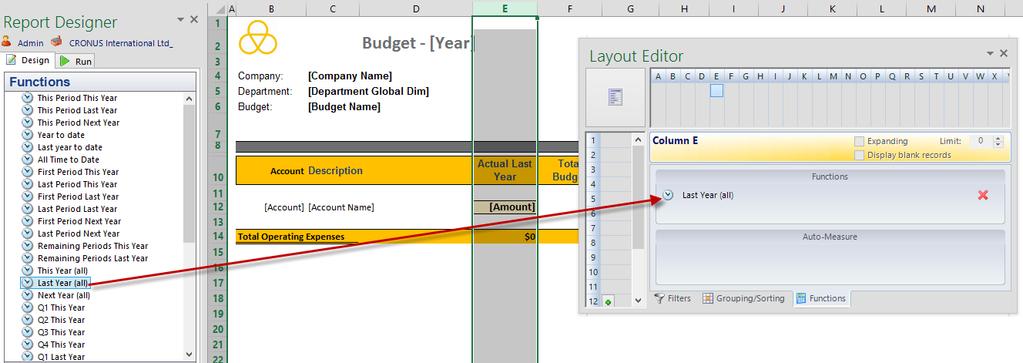 Add a Budget Model/Version parameter In order to support multiple versions of the Budget for the next year, we will need to add a new dimension to the Form.