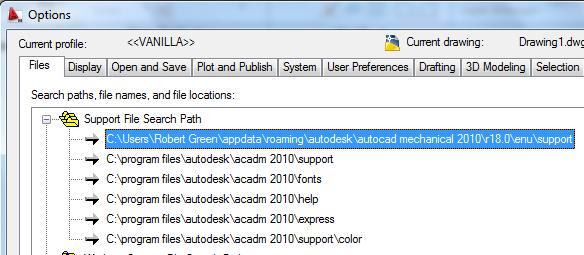 Find the support folder Use