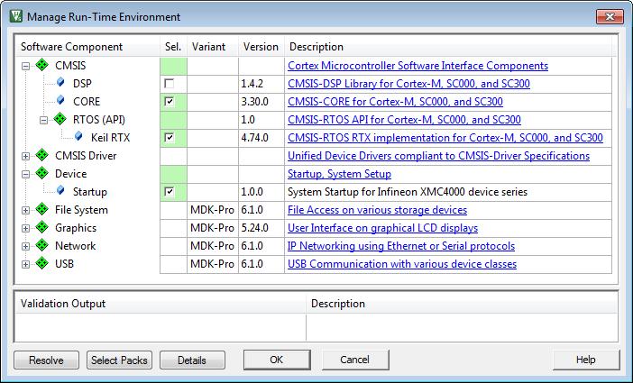 Files for CMSIS-RTOS Layer RTOS_config.c CMSIS RTOS Configuration cmsis_os.h CMSIS Standard RTOS Interface RTOS.
