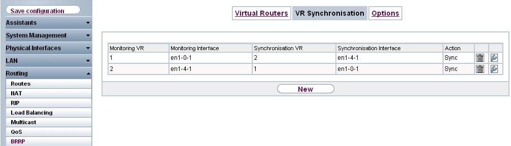 5 Automatic Router Backup (Redundancy) with BRRP for an Internet / VPN gateway Under Monitoring VR/Interface select the Virtual Router ID.