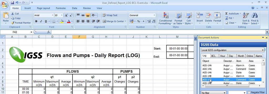 2- Creating user-defined IGSS reports from MS Excel The IGSS Maintenance Module All industrial plants require a high level of stability and productivity.