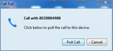 Call Pull option on Accession Desktop When a subscriber clicks on this button, they will see a dialog box giving them more information about the call that is available.