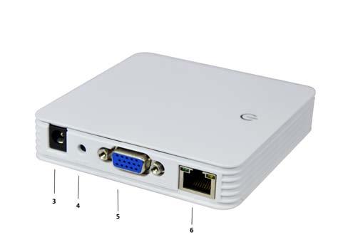 INTRODUCTION 1. Two High-Speed USB Ports 2. Audio and Microphone Ports 3. AC Power Jack 4. Reset Port 5. VGA Port 6.
